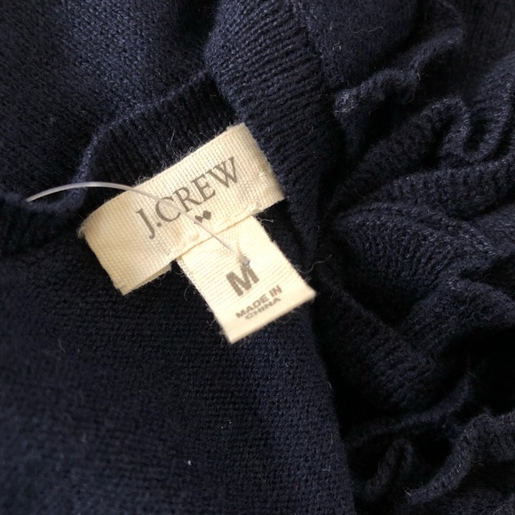 J.Crew Ruffle Front Cardigan Sweater - Picture 4 of 5